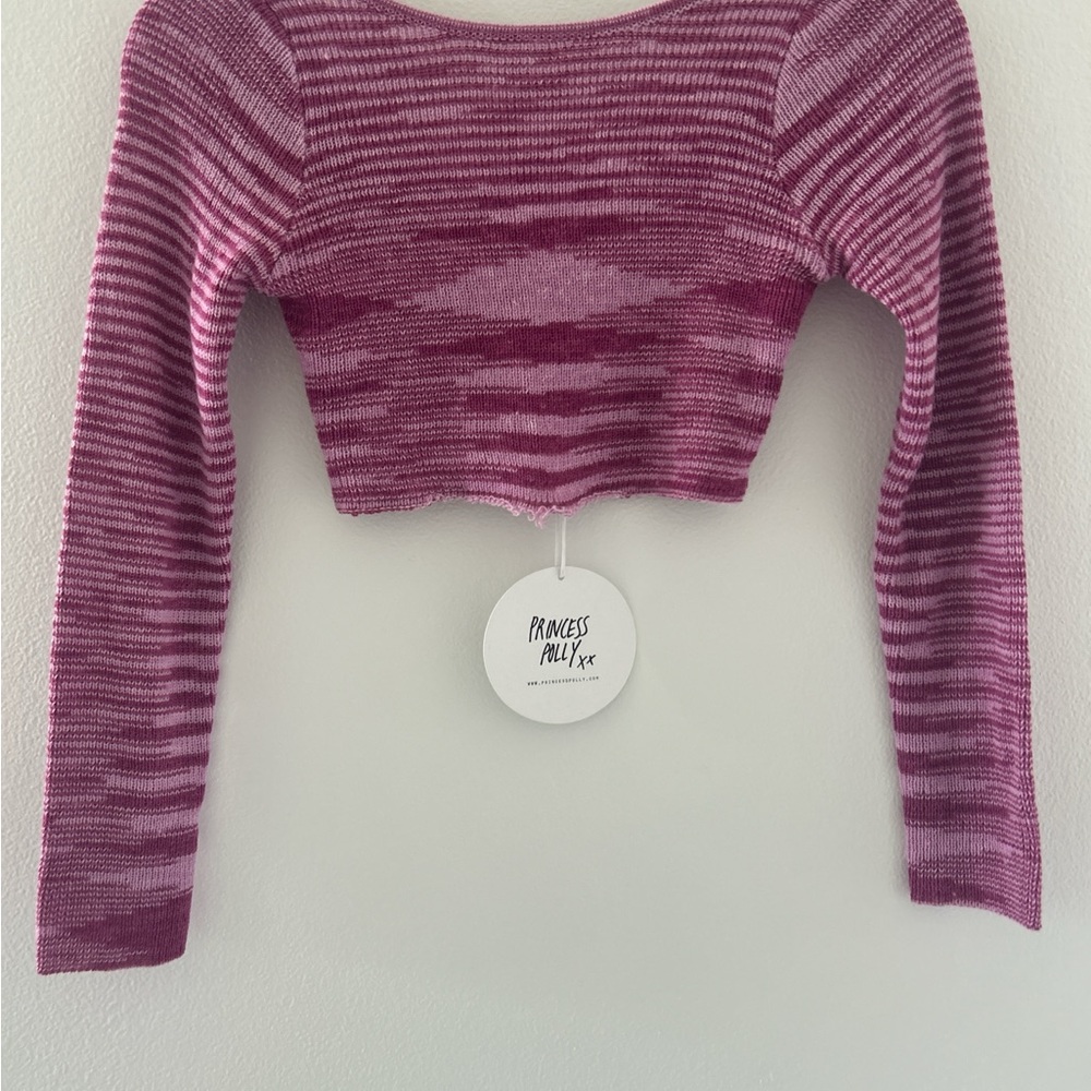 Princess Polly Pink and Purple Crop Top